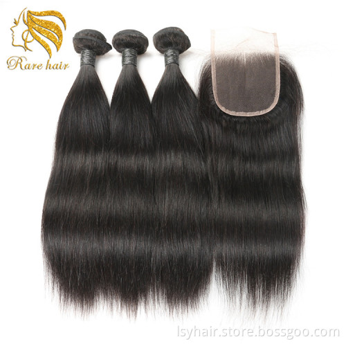 Double Drawn Cutical Aligned Raw Vietnamese Hair Skin Weft, Unprocessed Long Star Virgin Human Hair Weaving With Closure